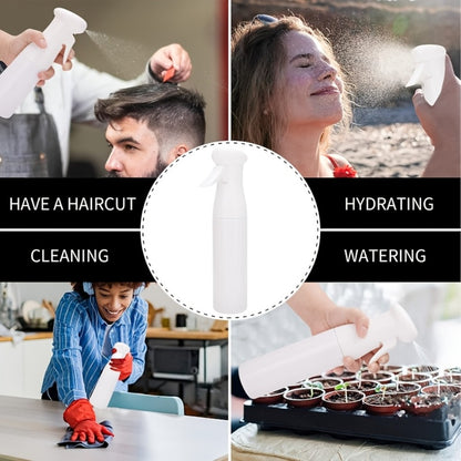 Fine Mist Spray Bottle 300ml 10oz Plastic Refillable Fragrance-Free for Hair Styling Salon Gardening Plant Watering Cleaning Gradient Black Pink Purple