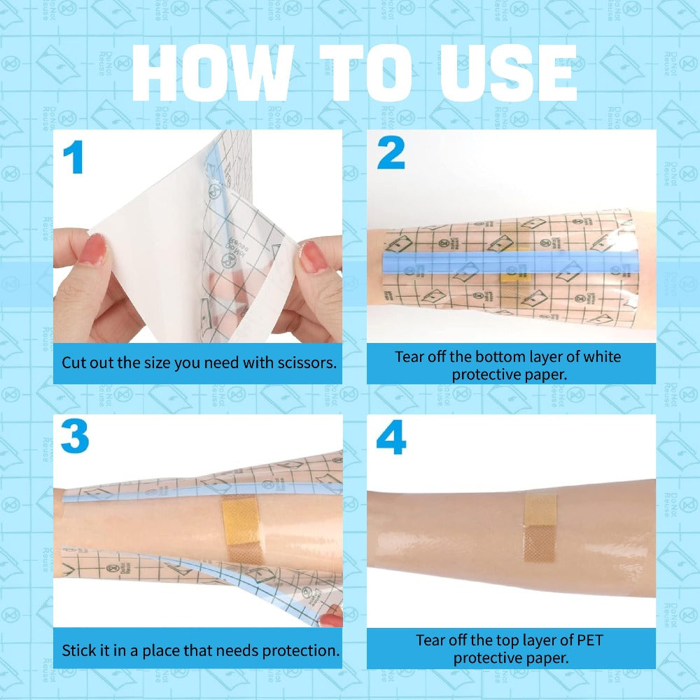 Neebol Tattoo Bandage Is a Clear, Waterproof Tape Designed to Protect Tattoos. This Second Skin Wrap Is Essential for, Providing a Transparent Film Dressing That Keeps Your Ink Safe And Secure