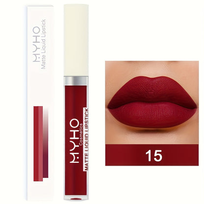 Velvet Matte Lip Gloss Set 9pcs — Waterproof High Pigment Lip Glaze, Non-Stick Creamy Formula, Long-Lasting Color for All Skin Tones, Perfect Gift for Women, 18 Shades Available