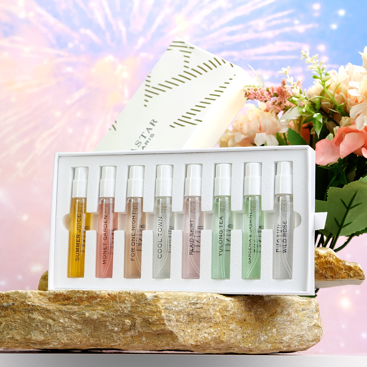 LASTAR Valentine'S Day Gift Perfume Set, 8pcs Women'S Perfume Set, Long-lasting And Alluring Elegant Women'S Eau De Toilette, Patchouli, Fresh, Travel Size, Reapply Fragrance At Any Time, Perfume For Dates And Daily Life, Birthday And Festival Gift