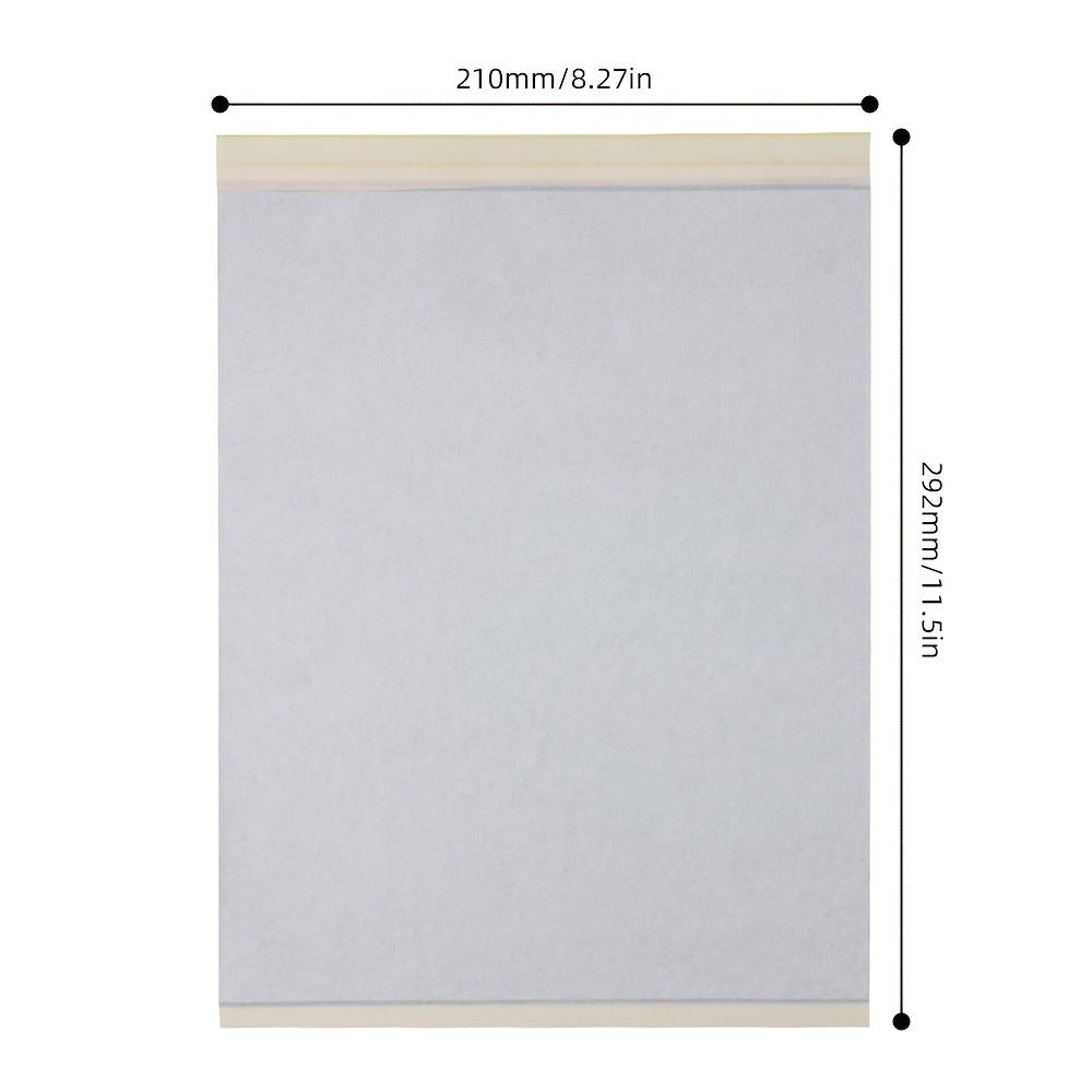 Tattoo Transfer Paper 100 Sheets 4-Layer Thermal Stencil — Professional Tattoo Stencil Paper for Drawing, Tracing & Transfer, Compatible with All Tattoo Machines