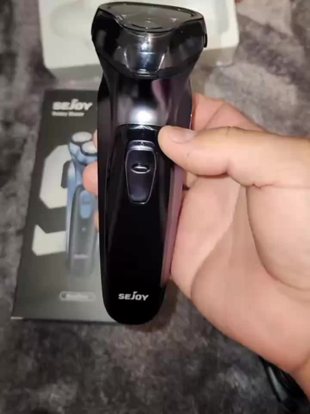Sejoy Electric Razor for Men, Mens Electric Shavers, Rechargeable Electric Razor Shaving Machines, with Pop-up Trimmer, 1 Hour Fast Charging, 3D Floating Head, LCD Power Indicator.