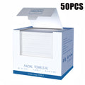 10.24*11.81inch 50/150pcs Disposable Facial Towels, Ultra-Soft, Unscented Cleansing Wipes for Skin Cleaning, Suitable for All Skin Types, Multi-Purpose Makeup Remover And Thick Cleansing Towels -- 50 Sheets Per Box.
