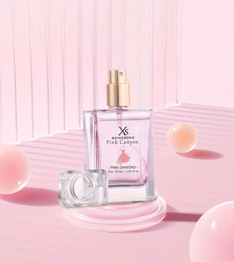 SHINESONN Pink Canyon Women'S Fragrance (1.01 Fl. Oz). Notes: Top - Pomegranate, Grapefruit; Heart - Peony, Lotus; Base - Amber, Magnolia. A Romantic Floral-Fruity Aroma. Great for Dates. an Excellent Holiday Gift