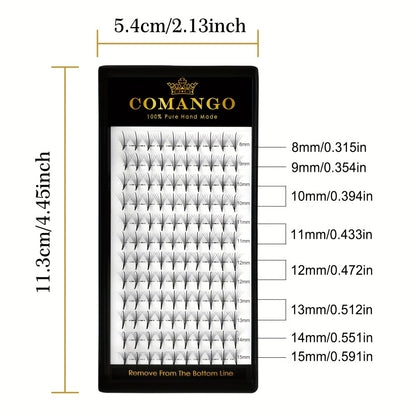 Premade Wispy Fan Lashes 120 Fans 5D 7D 9D Volume Faux Mink Eyelash Extensions Curl C D Mixed 8-15mm Fluffy Pointy Base DIY Beginner Individual Lashes Natural Look