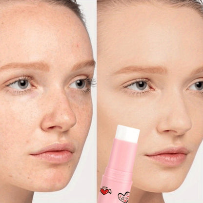Matte Foundation Stick for Pore Coverage - Long-Lasting Oil Control Base Makeup with Natural Concealer & Moisturizing Formula - Korean Cosmetic Full Coverage Face Stick for Women - 2pcs Set
