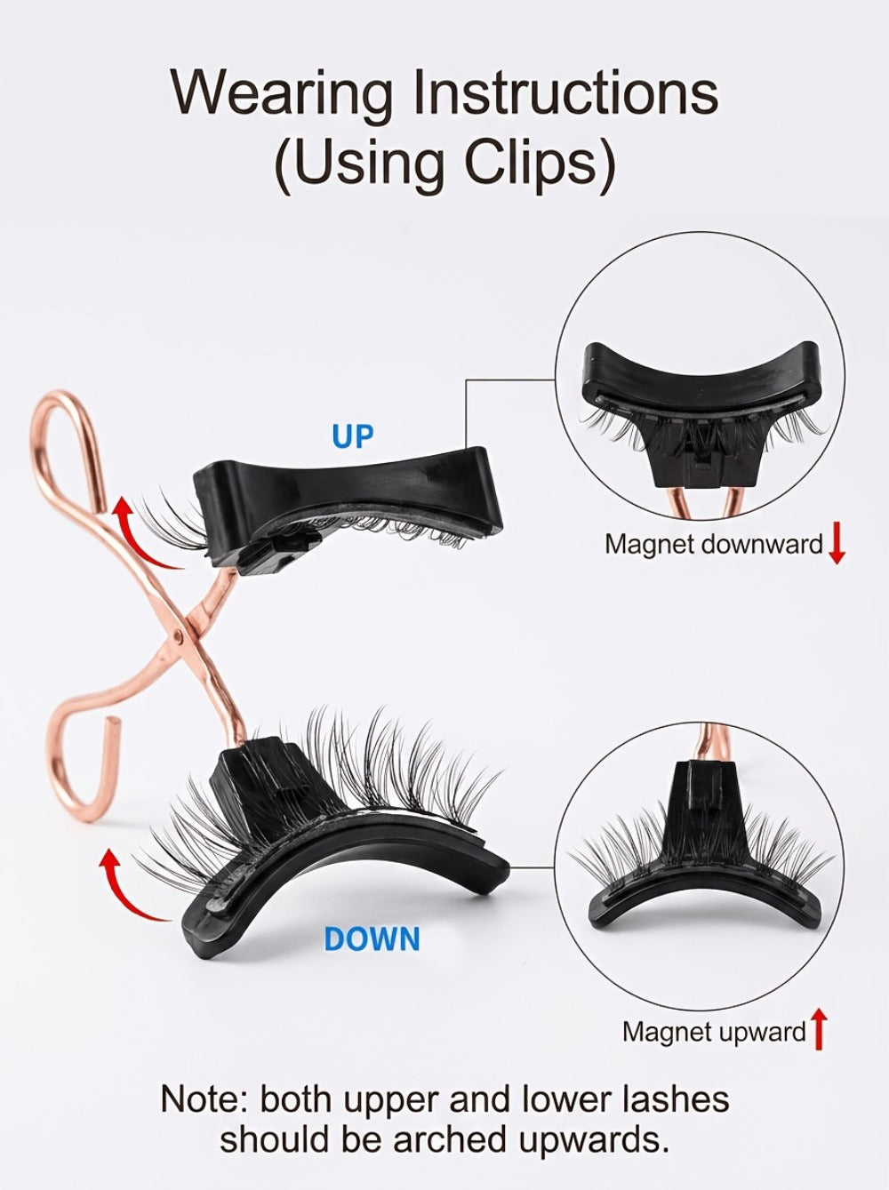 8pcs Magnetic False Eyelashes Set, Natural Makeup Effect, No Glue Needed, Reusable Double Magnetic Lashes with Applicator, Suitable for Parties, Travel, Daily Use, Includes Tweezers, Gift for Mom