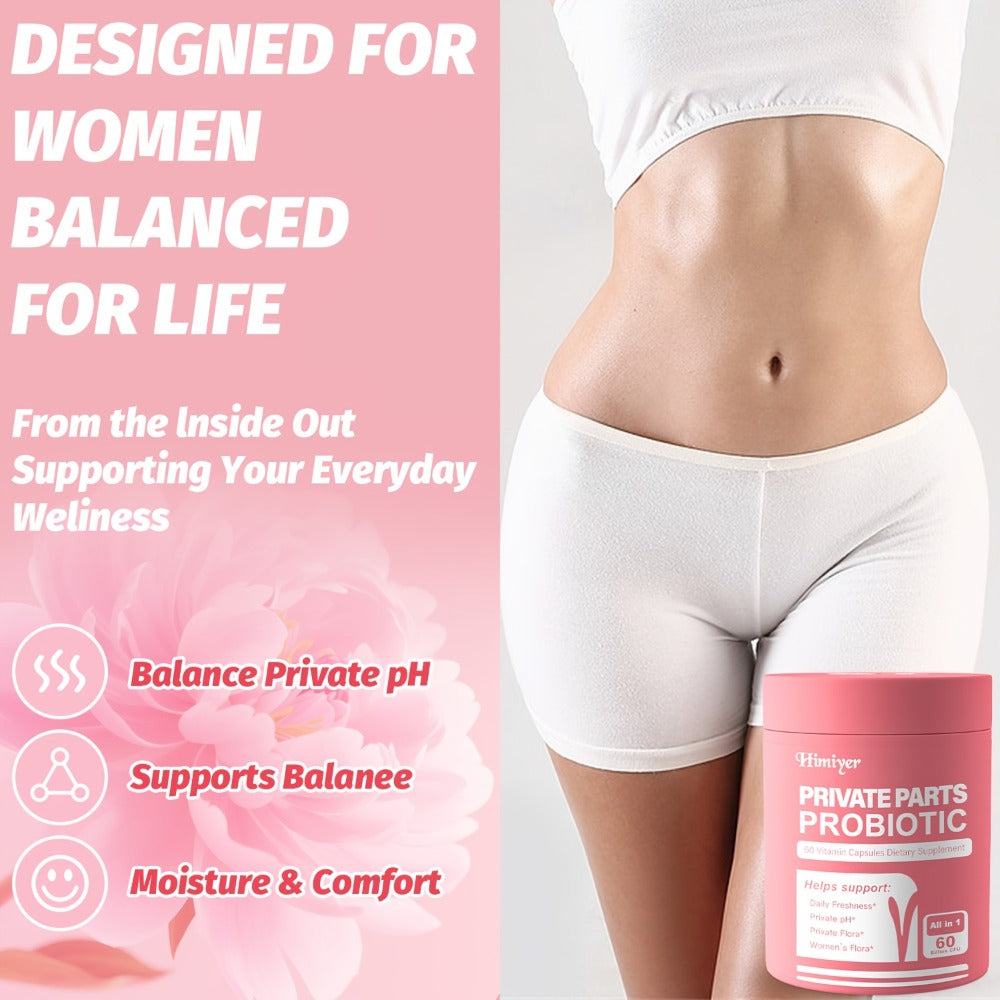 [Probiotic Capsules] Women's Parts Probiotic Capsules - Lactobacillus Acidophilus And Lactobacillus Rhamnosus Combination for Balancing The Private Flora of Intimate Areas