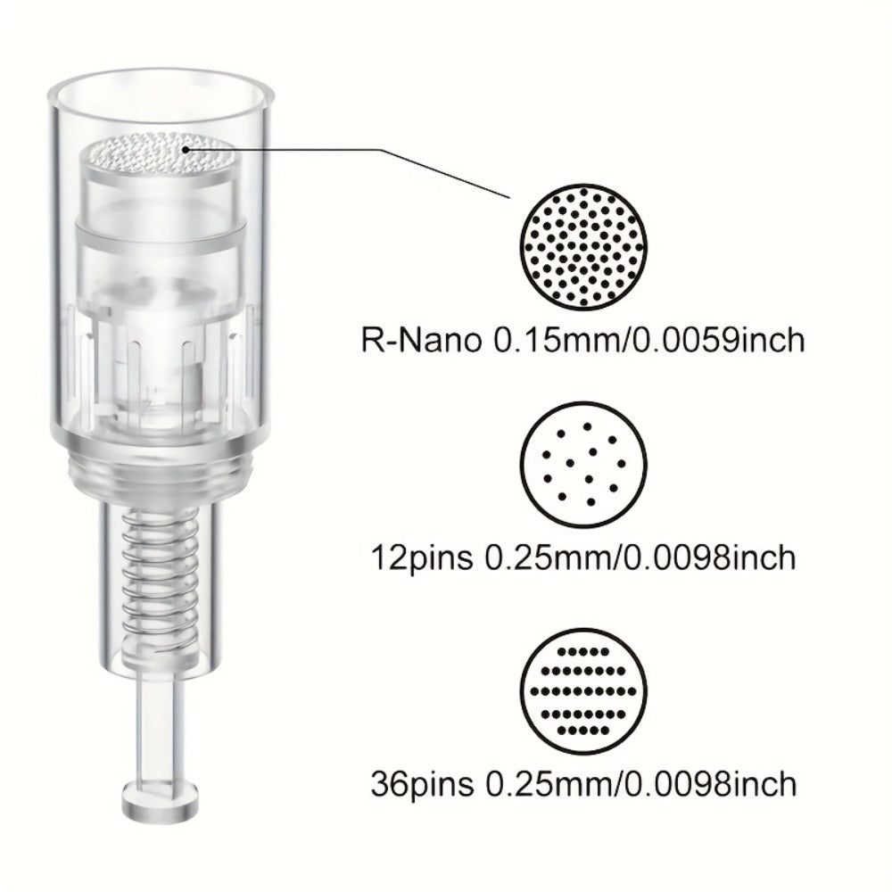 10pcs-Per Pack 12/36/R-nano L1/L3/L6/L8/S8 Derma Pen Screw Replacement Tip 0.25mm