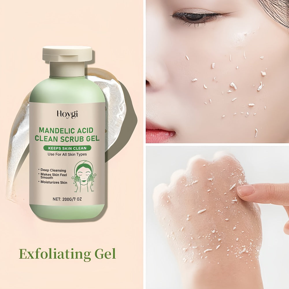 2pcs Mandelic Acid Exfoliating Gel And Five-Finger Mud Scrubber Combo Set Gently Cleanses And Moisturizes Skin, Leaving It Refreshed And Smooth. Maintains Skin Hydration After Use. Suitable for All Skin Types. The Perfect Gift Set for Halloween