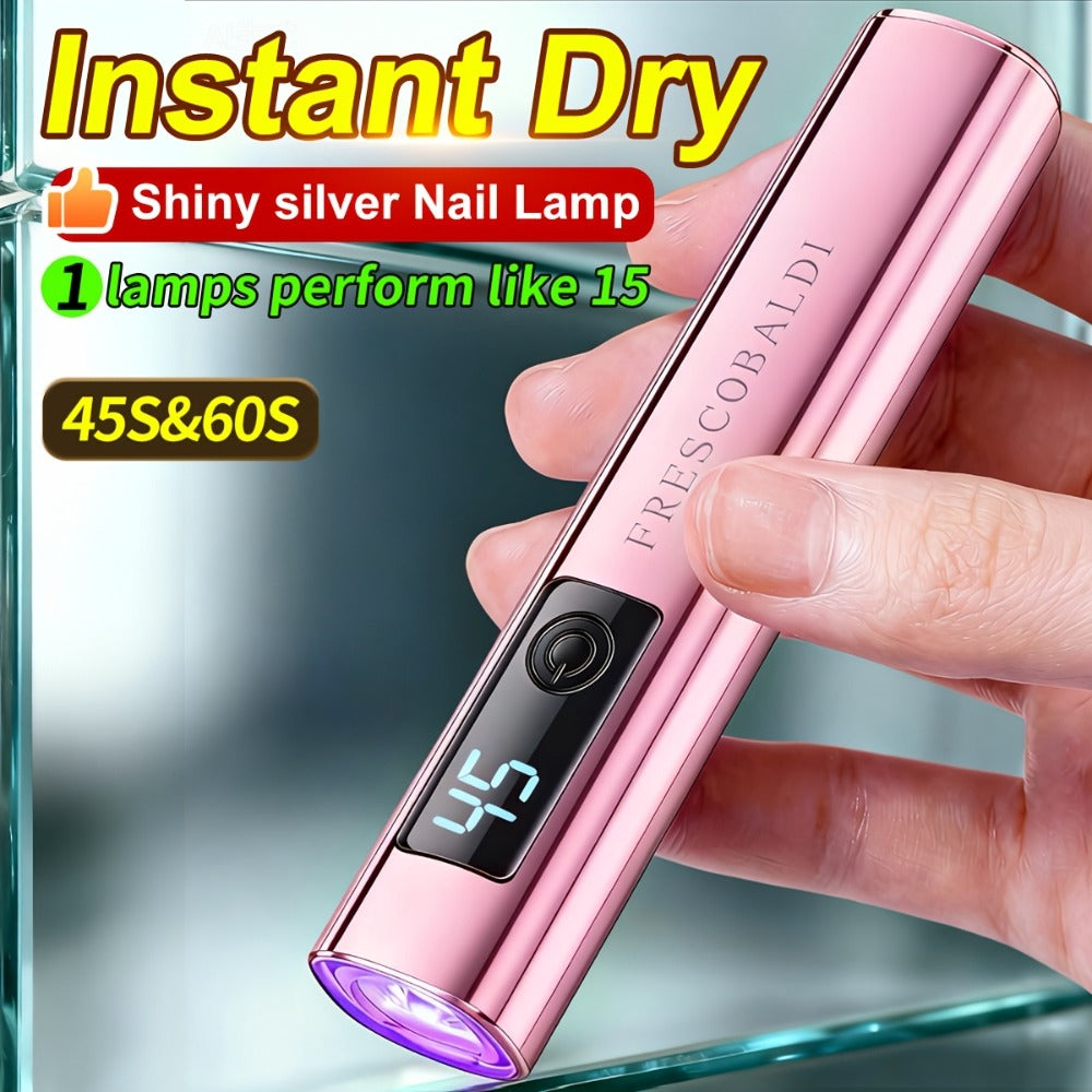 On-Screen Display Handheld Nail Art Lamp for Gel Nails, Mini Nail Light, Portable LED Nail Lamp, USB Nail Dryer for Fast Manicure Pedicure Tool