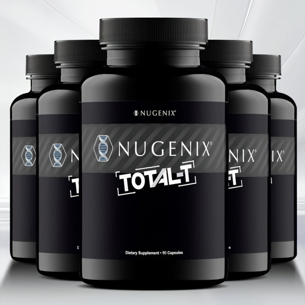 5 bottles - Total-T - with L-Citrulline, Fenugreek, Zinc, Vitamin B6, B12, Men'S Health