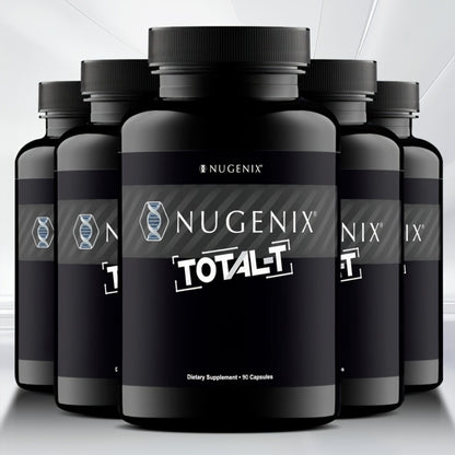 Total-T Men's Testosterone Support Supplement 5-Bottle Bundle | L-Citrulline, Fenugreek, Zinc, Vitamin B6 & B12 | Daily Men's Health & Vitality Formula for Energy, Strength & Hormonal Balance