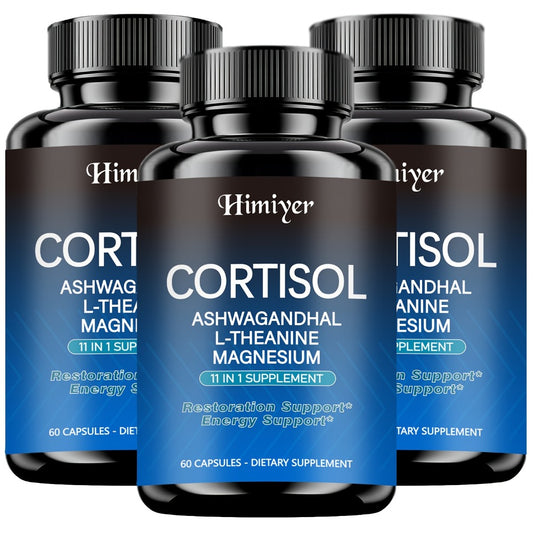 60 Capsules - 11-in-1 Hormone Balancing Stress Management Supplement - CORTISOL - Balances Cortisol And Energy, Restful Sleep And Mood Boost, with Rhodiola Rosea, Ashwagandha, Theanine And Magnesium