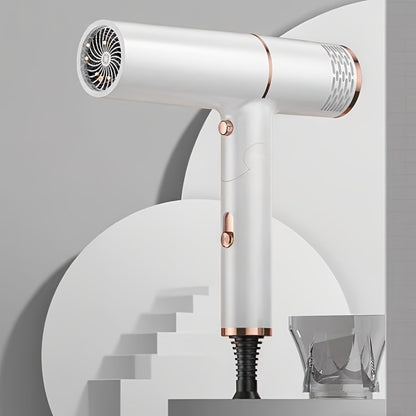 Professional Hair Dryer with Foldable Handle — Bristle Motor, Hot & Cold Air, Concentrator Nozzle & Stand Included, Quick Dry for All Hair Types