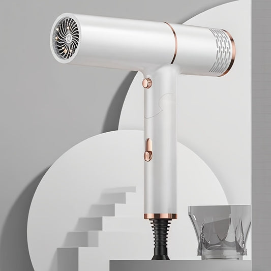 Professional Hair Dryer with Foldable Handle — Bristle Motor, Hot & Cold Air, Concentrator Nozzle & Stand Included, Quick Dry for All Hair Types
