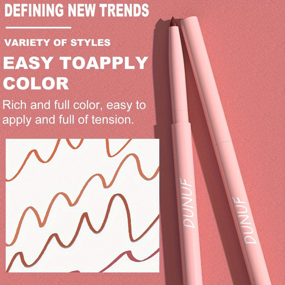Lip Liner and Lipstick Set 12pcs Matte Waterproof Long Lasting Easy Apply Lip Pencil Lip Color Kit for Women Holiday Gift