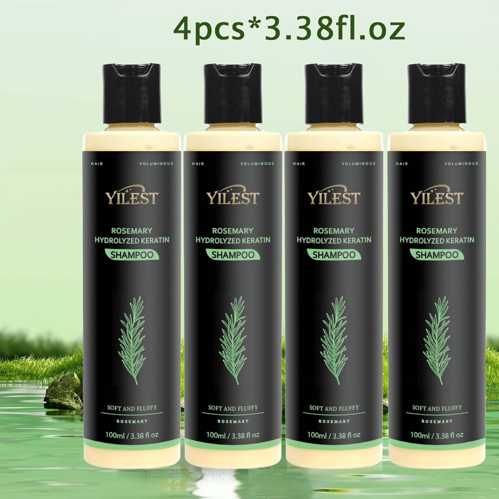 Rosemary Volumizing Shampoo — Enriched with Rosemary Extract, Amino Acids & Plant Squalane for Luxurious, Fuller & Healthier Hair | Moisturizing Formula for All Hair Types