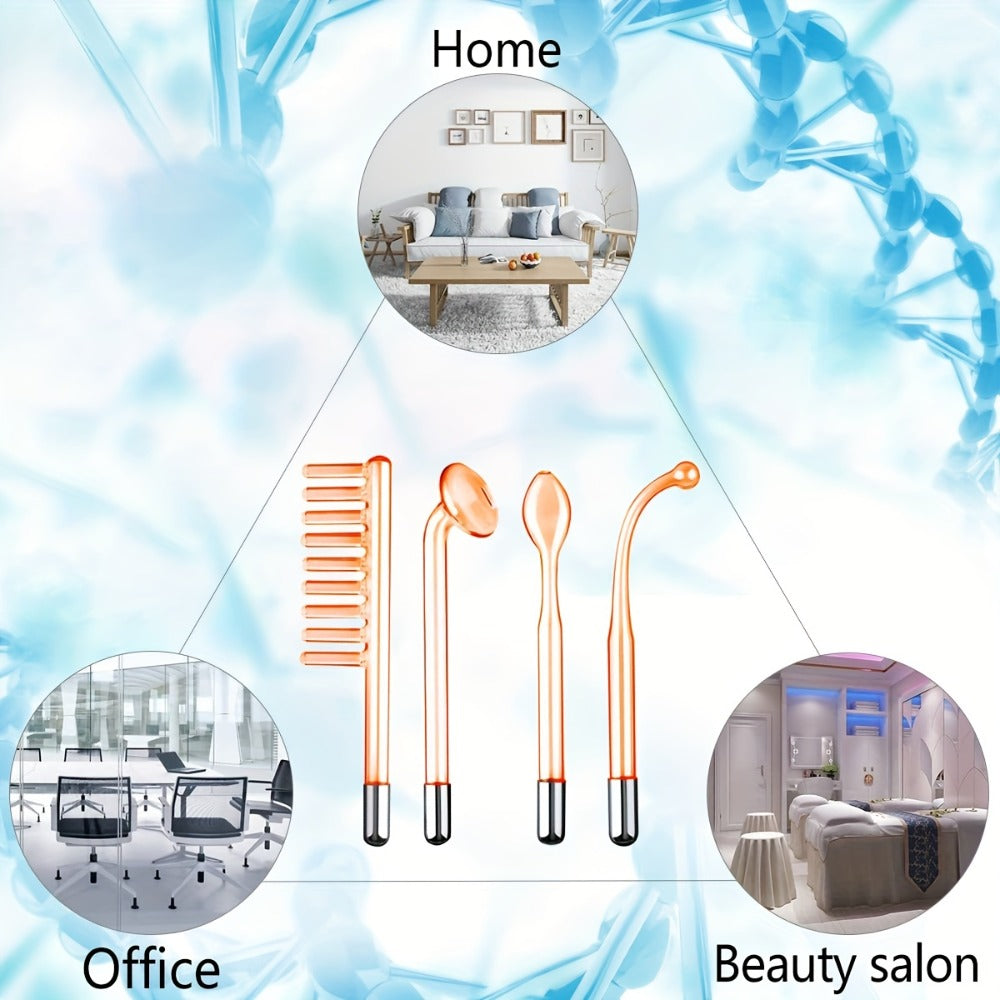 4-In-One Facial Skin Care Stick, High-Frequency Facial Massager Facial Skin Care Set Portable Skin Care Tool for Home Use