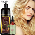 SJOPA Multi-Effect Hair Dye Shampoo, Instant Hair Coloring And Conditioning, 16.9oz. Safe And Natural Hair Dye Shampoo Essence, No Irritating Odor, Suitable for Both Men And Women, Perfect Gift for Valentine's Day And Mother's Day.
