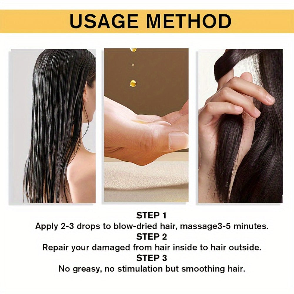 Moroccan Argan Oil Hair Mask with Collagen | Cold Press Argan Essential Oil Treatment | Deep Nourishing for Dry Frizzy Curly Straight Fine Hair | Long-Lasting Moisture 1.69oz