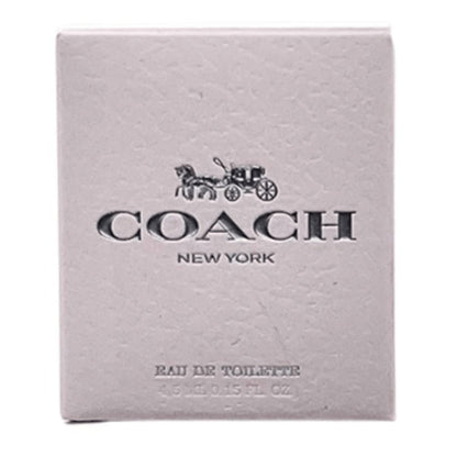 Coach Eau de Toilette for Women — Mini Travel Size 0.15 Fl Oz / 4.5 ml Perfume Spray, Floral Feminine Scent, Authentic Designer Fragrance