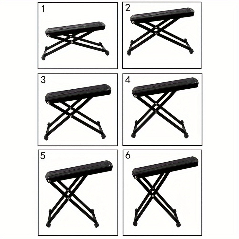 1pc Adjustable 4-Level Portable Footrest Stand for Pedicure, Unscented Nail Care Tool, Non-Slip Surface, Essential Manicure Accessory