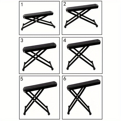 Pedicure Footrest Stand Adjustable 4-6 Level Non-Slip Portable Foot Rest for Nail Care - Professional Manicure Pedicure Tool for Salon & Home Use