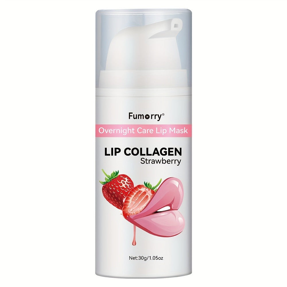 CollagenPlump Lip Mask - Moisturizes Night Care Revitalize Your Lips, Repairs, and Protects Dry, Cracked Lips - Large capacity 30g