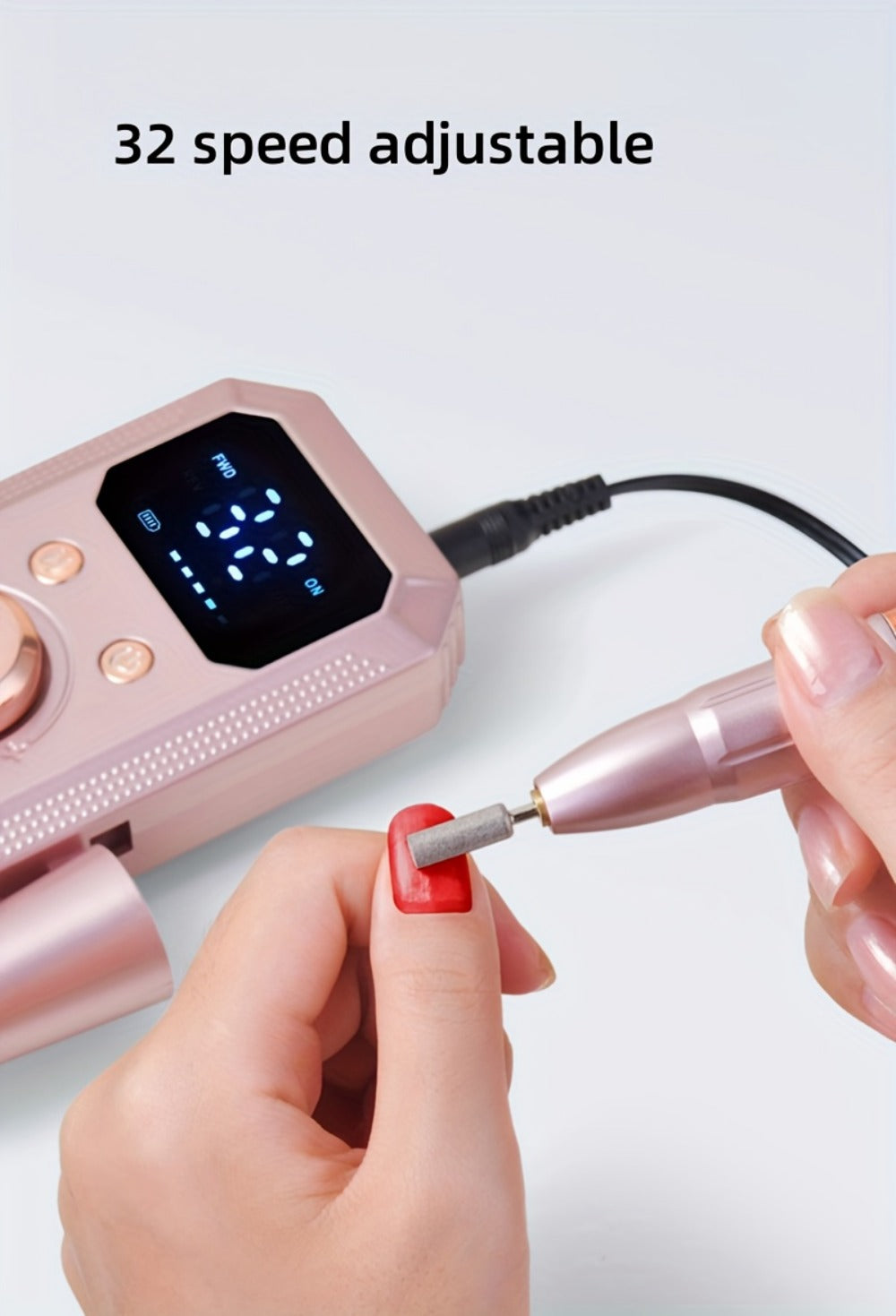 This Electric Nail Grinder Is Rechargeable And Comes with 11 Grinding Heads And 20 Sanding Rings, Perfect for High-Speed Salon Use at Home, Making It a Great Gift for