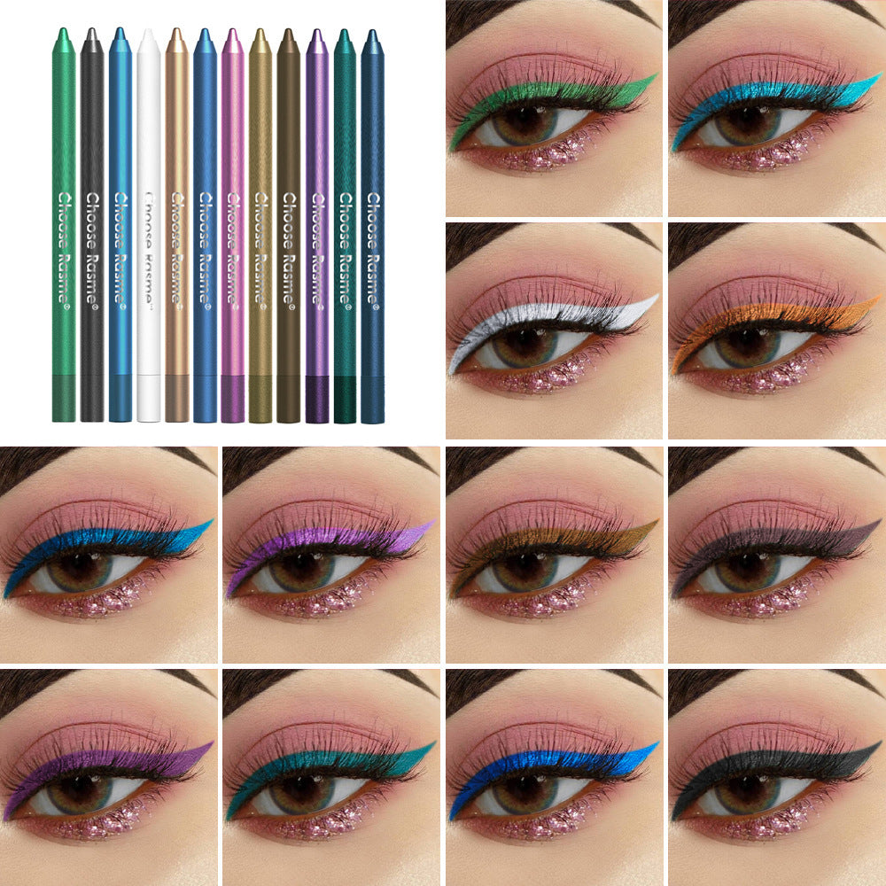 12pcs Eyeliners Set, 12 Colors Durable Eyeliners And Eyeshadows, 2 in 1 Cosmetic Eyeliners And Eyeshadows, Matte Eyeshadow Pencils, Great Any Look And Everyday Use, Long Lasting And Easy to Apply, Great Giving