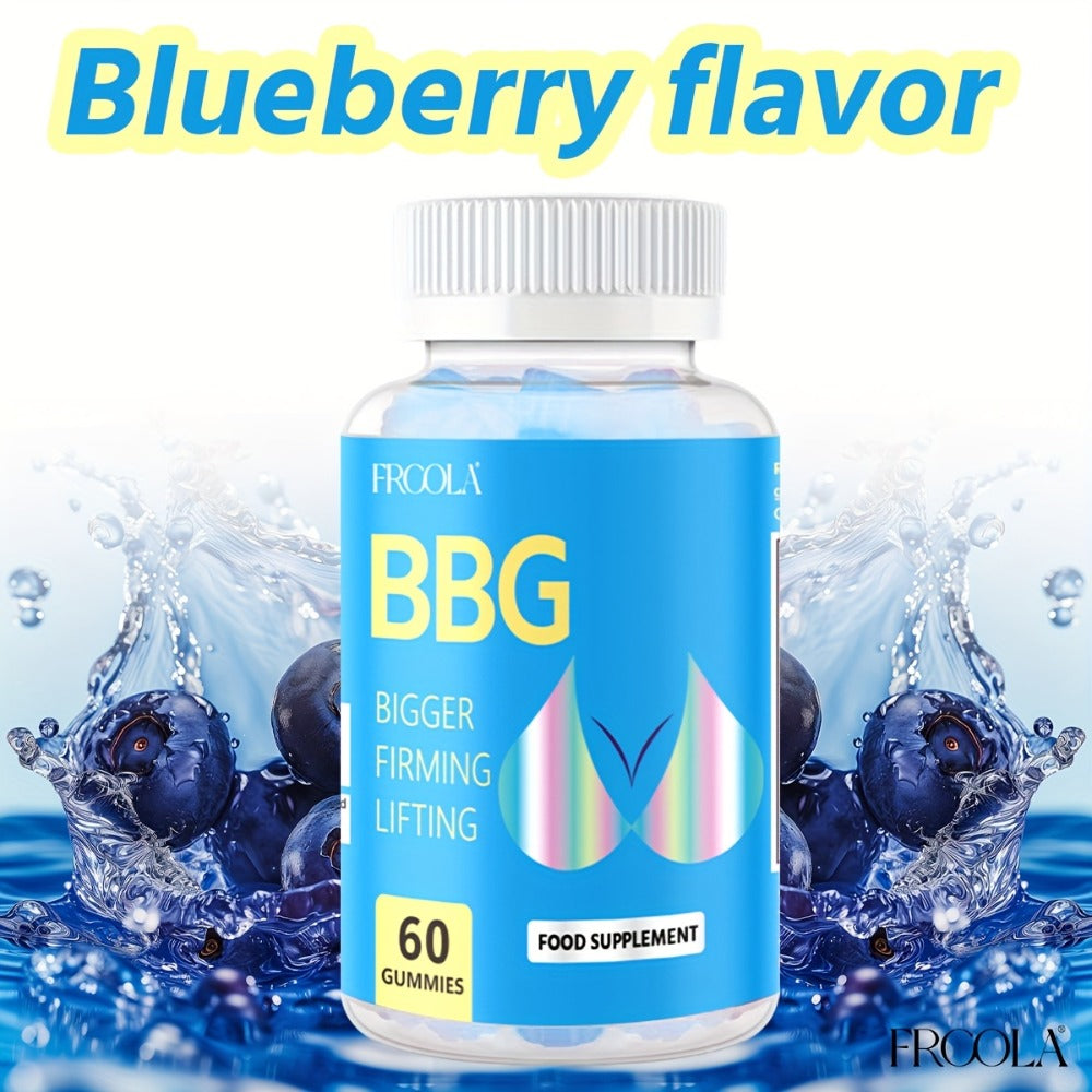 Women'S BBL And BBG Gummies - Herbal Essence | Bum And Chest Health Support Gummies for Women | Strawberry Flavor | Women'S Fitness Supplement 60 Gummies