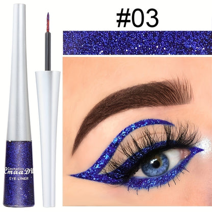Glitter Liquid Eyeliner Set 16 Colors Sparkling Eye Liner Kit Waterproof Long Lasting Party Stage Festival Makeup Beauty Tool