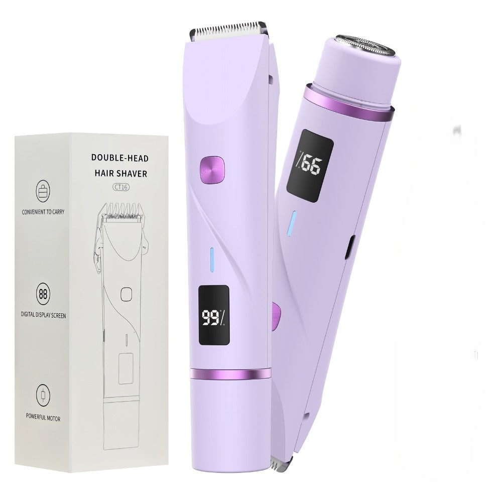 Brand New Upgraded Version with a Built-In Battery Display, Women'S Bikini Trimmer, Bikini Shaver, Dual-Head 2-In-1 Electric Shaver for Women (Suitable for Any Body Part), for Both Wet And Dry Use, Specifically for The Bikini Area