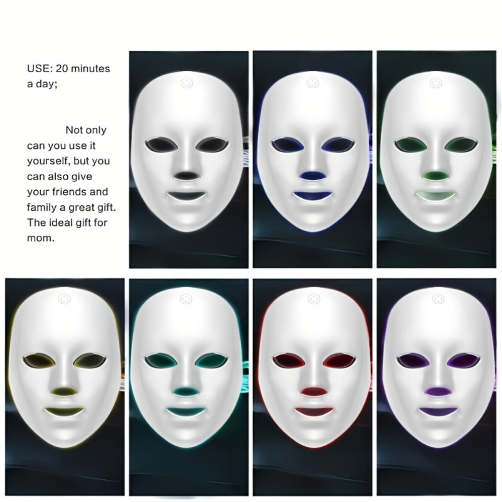 7-Color LED Facial Mask - Your All-in-one Skincare Solution. An Ideal Gift for Christmas And Romantic Valentine's Day, Perfect for Women, Girlfriends, Mothers And Colleagues.
