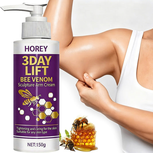 [Bee Venom Sculpture Cream] 3-Day Instant Tightens Bee Venom Sculpture Arm Cream, Moisturizing Firming, Instant Tightens Loose Droop Skin, for Arms, Abdomen, Thighs, Buttocks Skin-Tightens, Lifts, Improves Skin Loose Aging, Accumulation Appearance, Suitab