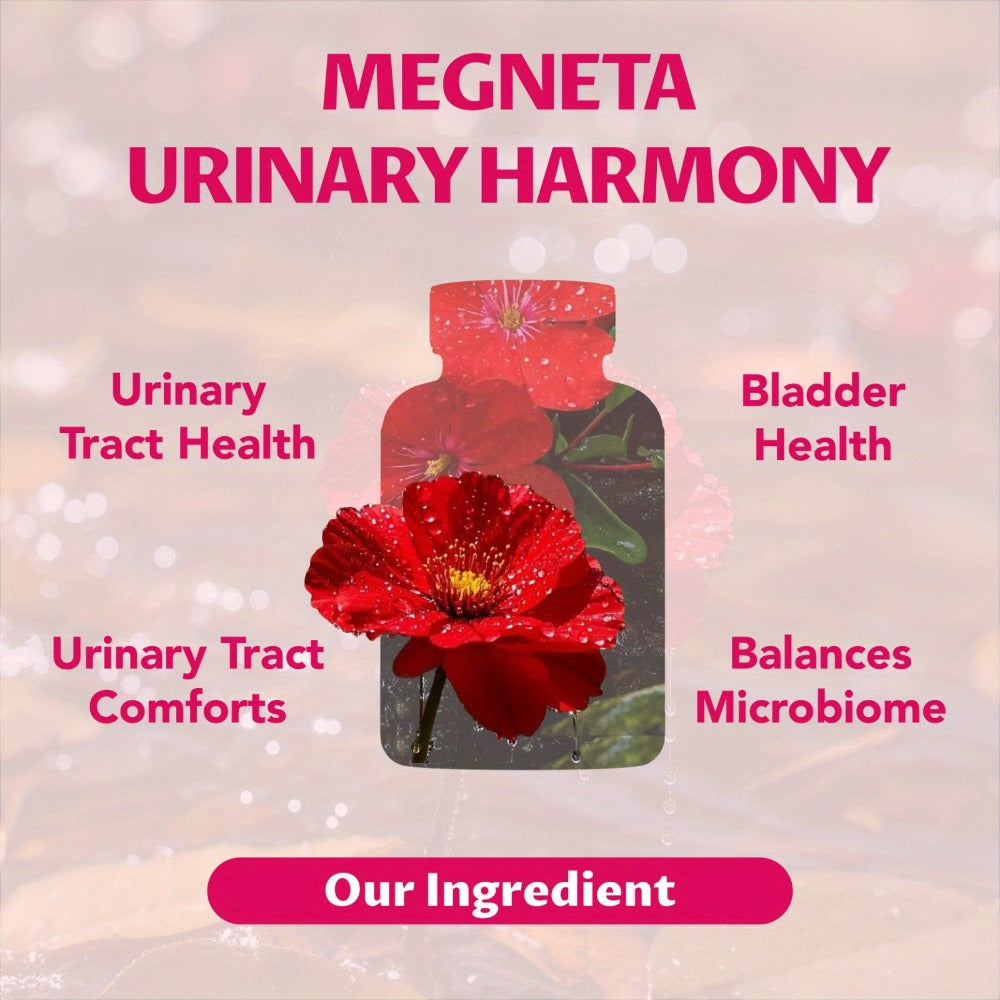 Megneta Women'S Urinary Tract Cleanse Supplement, Featuring D-Mannose, Cranberry, Dandelion, Hibiscus Flower, Saw Palmetto, And Pumpkin Seed - 60 Capsules