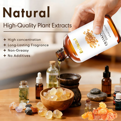 Essential Oil Set 4.06 oz — Frankincense, Lemon, Lemongrass & Rosemary Pure Essential Oils for Massage, Bath, Hair, Skin & Nail Care, Aromatherapy Gift for Women, Mother’s Day Gift