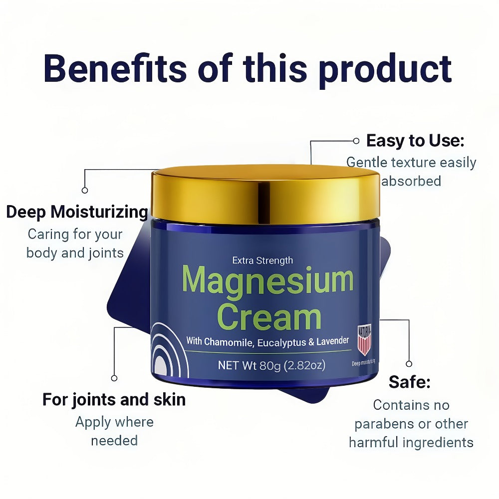 Buy One Get One Free (2pcs) Advanced Moisturizing Lotion Magnesium Cream, Strong And Lasting Moisturizing, Suitable for Office Workers, The Elderly, Athletes, Skin Friendly Ingredients, Quick Absorption Of Texture, Body Skin Care, Gifts for Family