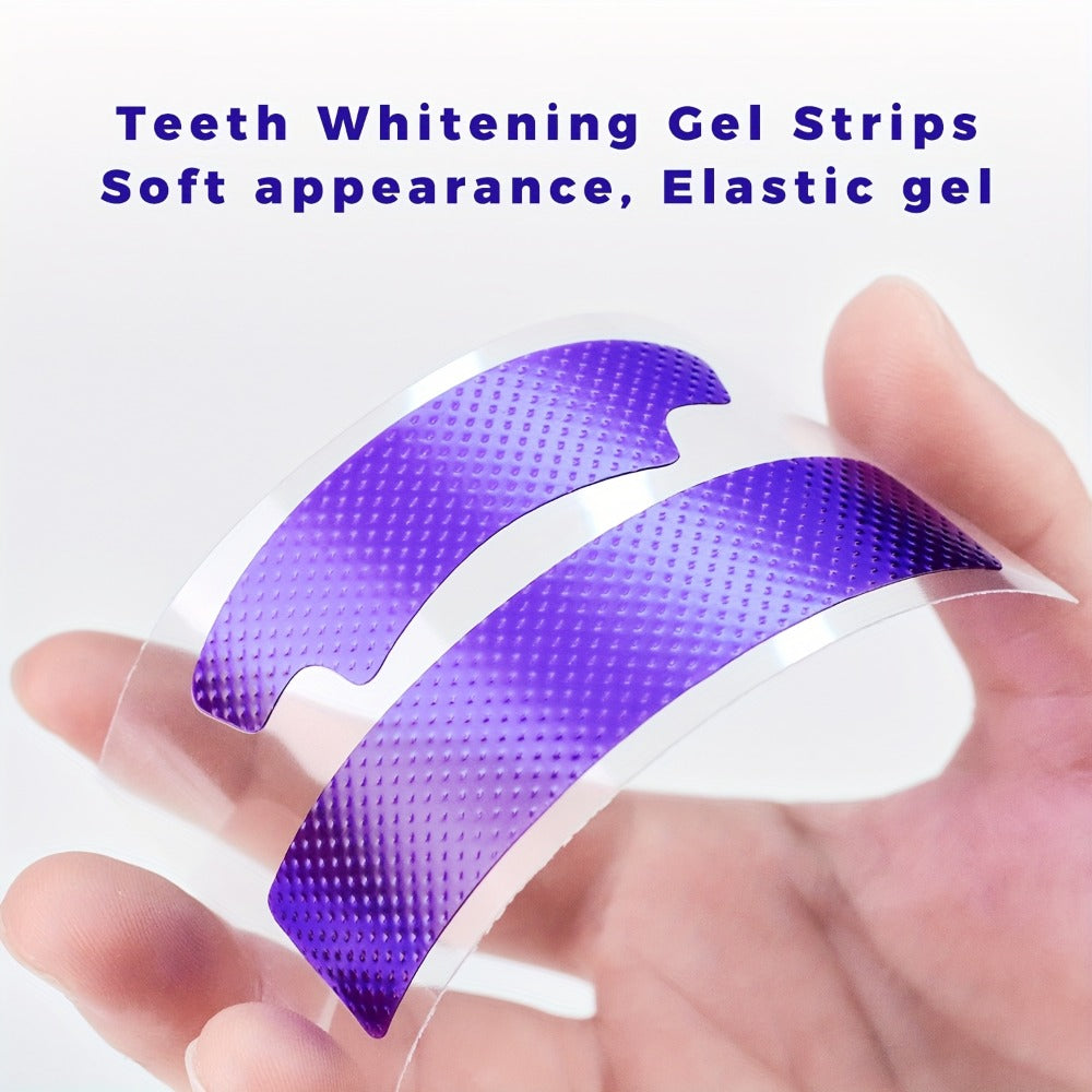 Teeth Strips, 14 Applications, Purple Tooth, Combining and Colour Correction, Teeth Kit, Strips, Peroxide Free ( First Choice Gift for Valentine's Day or Father's Day)