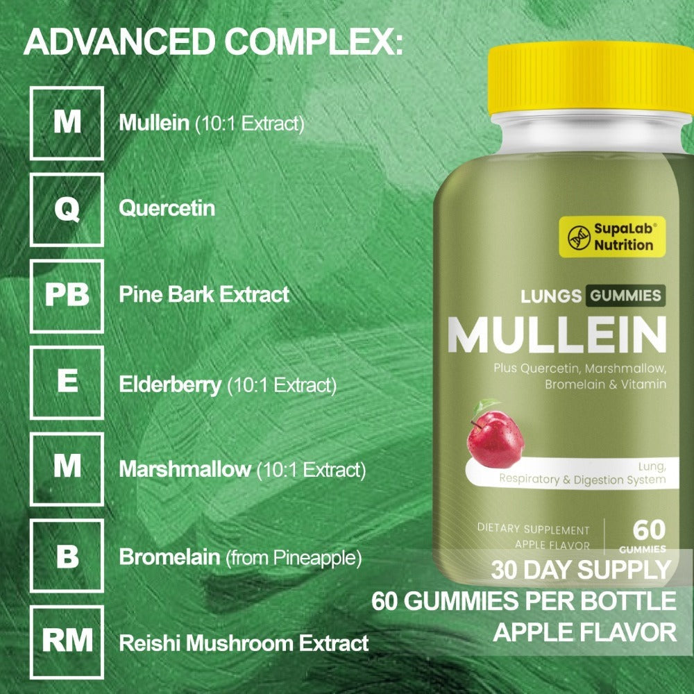 Stamen Flower Root Lung Health Soft Candy for Respiratory Wellness, Clear Breathing & Mucus Balance, Seasonal Care, Immune and Digestive Support. Suitable for Smokers, Dusty Environments, Four Seasons Change. Apple Flavor, 60 Capsules, 30-Day Supply