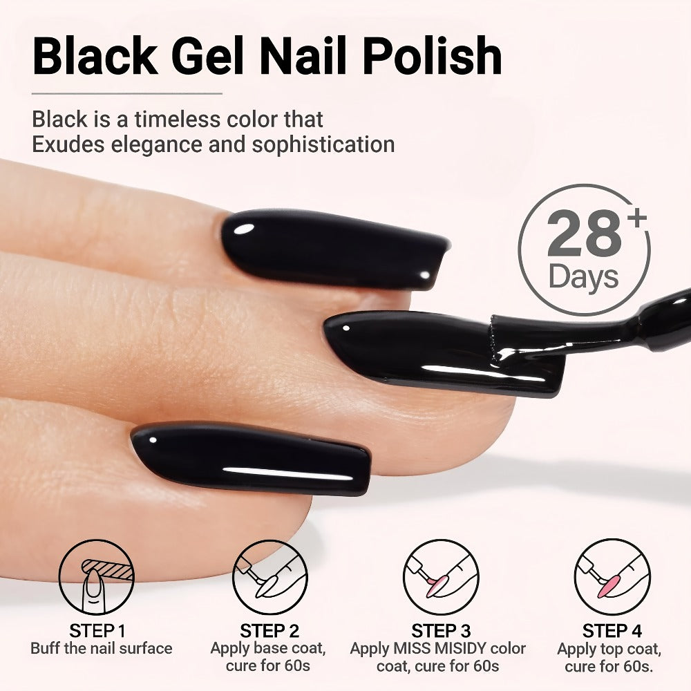 0.54oz Special Black Gel Nail Polish