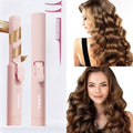 Portable Mini Cordless Curling Iron for Curling And Straightening, Ceramic Mini Hair Curler with 4 Adjustable Temperature, USB Rechargeable for Travel, Fashion Styling Tools, Mother'S Day Birthday Christmas Gift