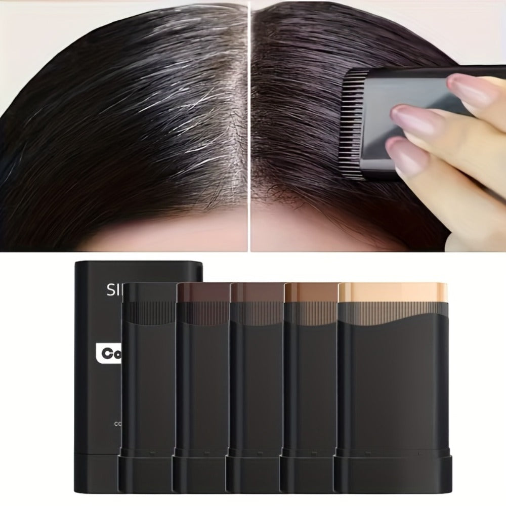 2-Pack SILLKVA Hair & Beard Color Concealer Comb with Fine Teeth | 5 Colors Available for Precise Root Touch-Up And Mustache Coloring | Waterproof Gray Coverage Formula, 0.7oz
