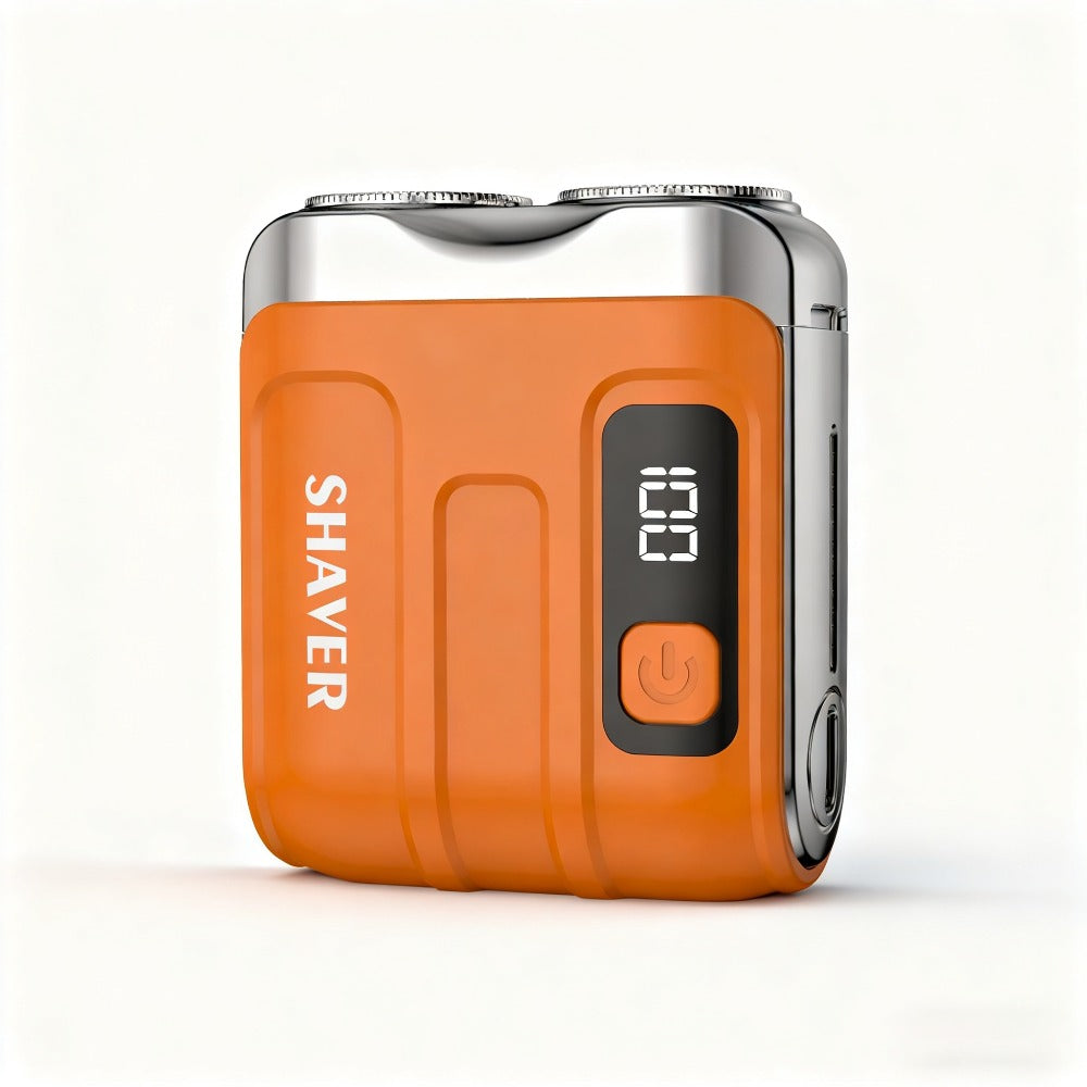 Portable Electric Rotating Shaver with Dual-Head Motor & USB - Mini Pocket Suitable for Home, Travel, USB- One-Button Operation, Long Battery Life for &, Battery- for -the- Shaving