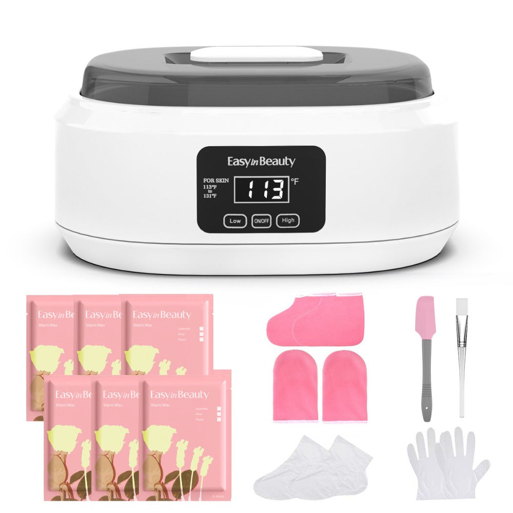 Paraffin Wax Machine for Hand and Feet, Touchscreen 3000ml Paraffin Wax Warmer with 6 Packs Wax (2.64 lbs), Paraffin Hot Wax Spa, Paraffin Bath for Home Use