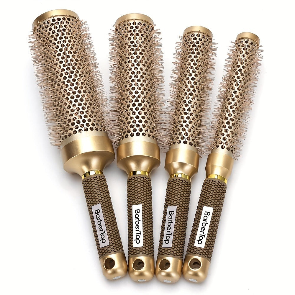 1 Extended Women's Styling Roller Comb, A High-temperature Resistant Professional Round Hair Brush with Nano Thermal Ceramic And Ion Technology, Suitable for Voluminous Bangs And Wavy Curls, Curling Styling Tool (extended Version)