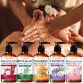 [Natural]3.38oz Moisturizing Massage Oil - Nourishing Formula with Cinnamon Apple, Turmeric, Rosemary, Lavender & Cherry Blossom. Suitable for All Skin Types, Gentle & Non-Irritating. Must-Have Skincare | Natural Ingredients | Ideal Holiday Gift