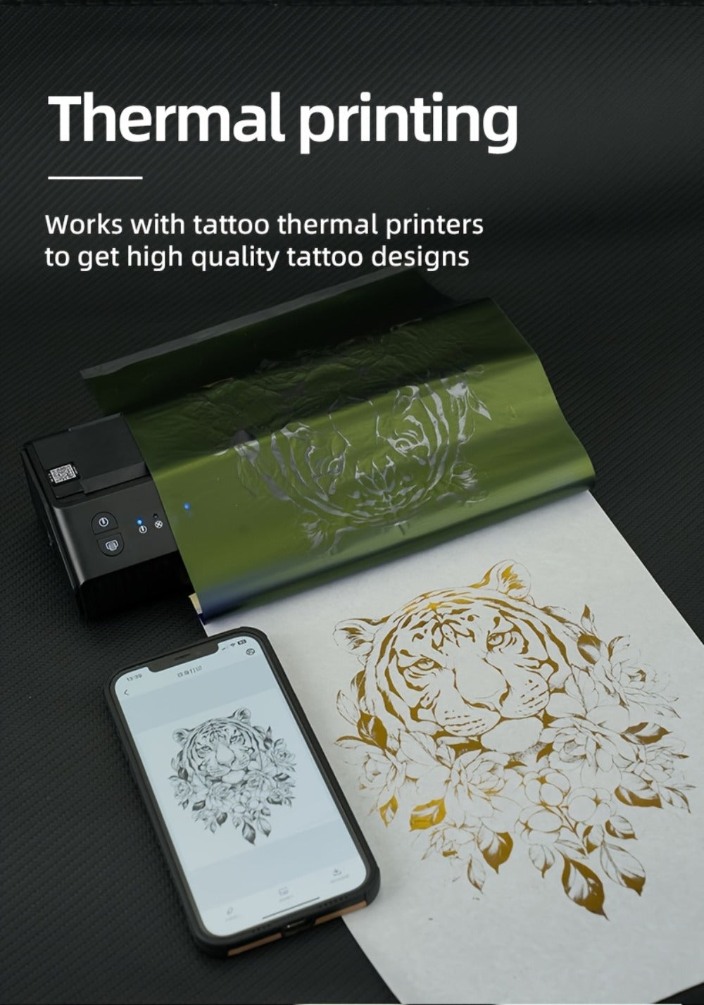 100pcs Tattoo Transfer Paper - Thermal Paper Transfer Board Paper, Tattoo Stencil Paper, 4 Layer Thermal Stencil for Professional Tattoo Supplies, Tattoo Drawing Paper - Tattoo Transfer Paper And Tattoo Drawing Accessories