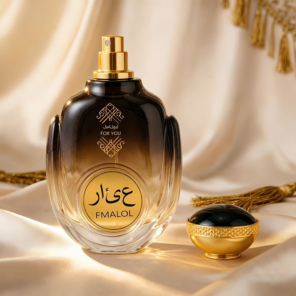 Cologne for Men Dubai Luxury Oriental Woody Oud Inspired Long Lasting Fragrance Gift Box - Arabian Arabic Art Design Wedding Business Special Occasion Gift for Him